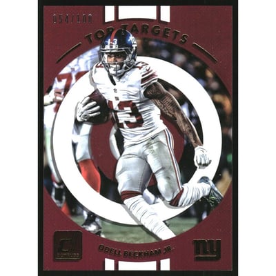 2017 Donruss Top Targets Holo #3 Odell Beckham Jr.