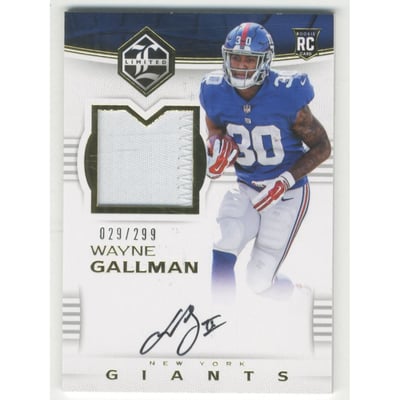 2017 Limited #139 Wayne Gallman JSY AU/299 RC