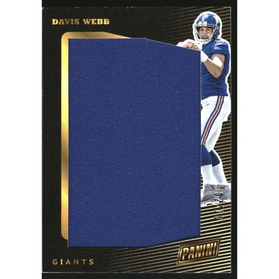 2017 Panini National Convention VIP Massive Memorabilia #DW Davis Webb FB