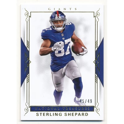 2017 Panini National Treasures Gold #85 Sterling Shepard