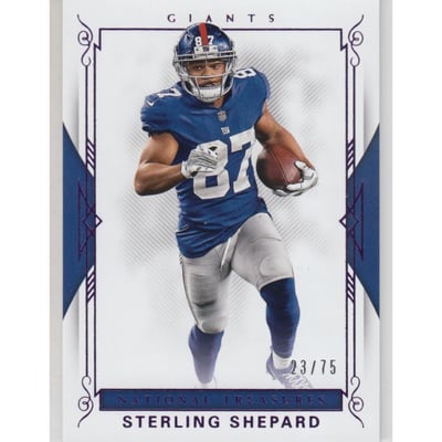 2017 Panini National Treasures Purple #85 Sterling Shepard