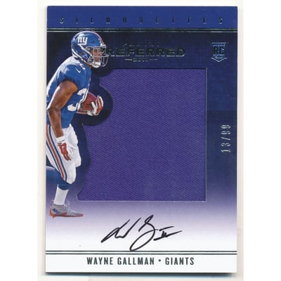 2017 Panini Preferred #86 Wayne Gallman SL JSY AU/99 RC