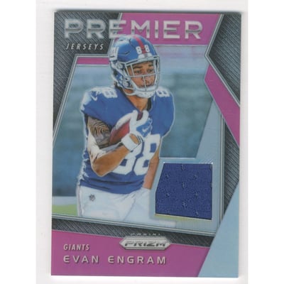2017 Panini Prizm Prizm Premier Jerseys Pink #16 Evan Engram