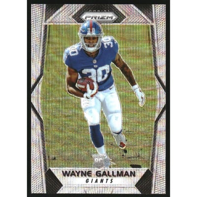 2017 Panini Prizm Prizms Blue Wave #267 Wayne Gallman