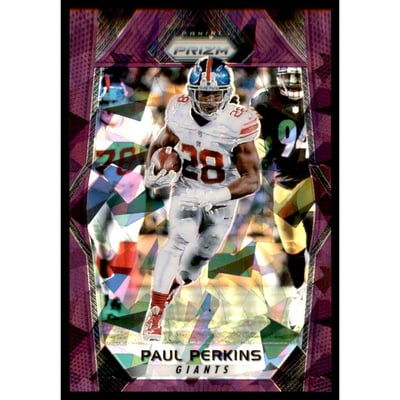 2017 Panini Prizm Prizms Purple Crystals #118 Paul Perkins