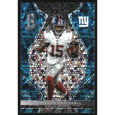 2017 Panini Spectra Neon Blue #7 Brandon Marshall