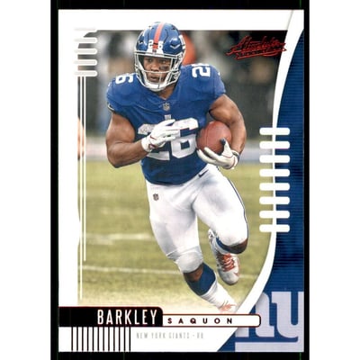 2019 Absolute Red #62 Saquon Barkley