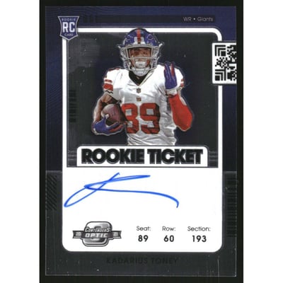 2021 Panini Contenders Optic #110 Kadarius Toney AU