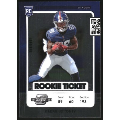 2021 Panini Contenders Optic #76 Kadarius Toney RC
