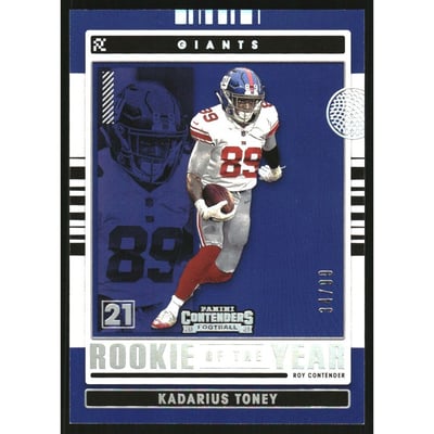 2021 Panini Contenders Rookie of the Year Contenders Silver #14 Kadarius Toney