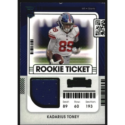 2021 Panini Contenders Rookie Ticket Swatches #10 Kadarius Toney