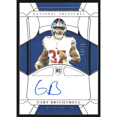 2021 Panini National Treasures #145 Gary Brightwell AU RC/49