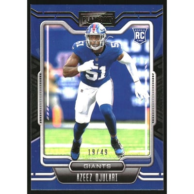 2021 Panini Playbook Gold #163 Azeez Ojulari