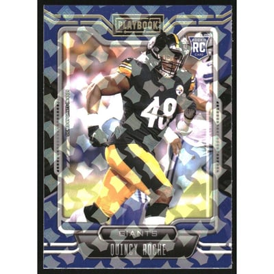 2021 Panini Playbook Holo #195 Quincy Roche