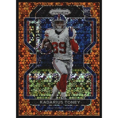 2021 Panini Prizm Prizms Orange Disco #342 Kadarius Toney