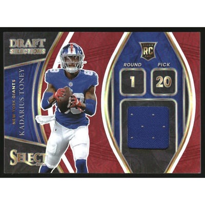 2021 Select Draft Selections Memorabilia Prizm Red #14 Kadarius Toney