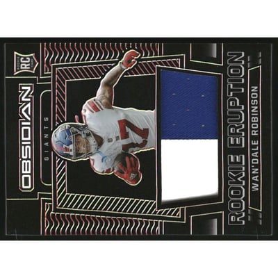 2022 Panini Obsidian Rookie Eruption Materials Electric Etch Red #23 Wan'Dale Robinson