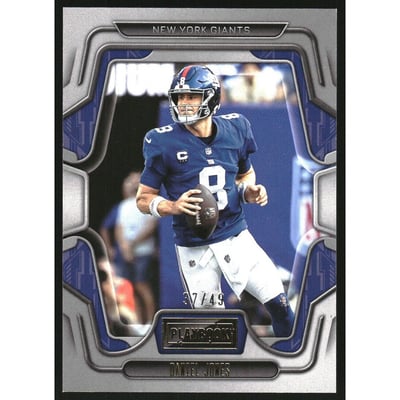 2022 Panini Playbook Gold #92 Daniel Jones