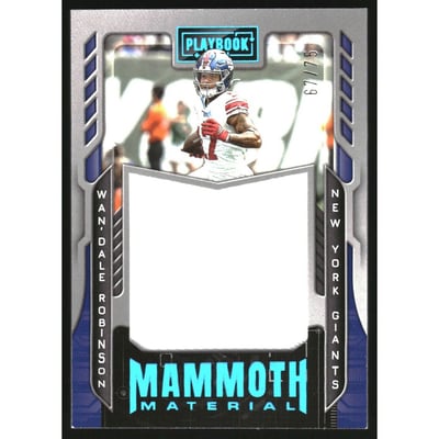 2022 Panini Playbook Mammoth Materials Platinum #24 Wan'Dale Robinson