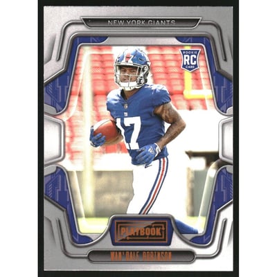2022 Panini Playbook Orange #120 Wan'Dale Robinson