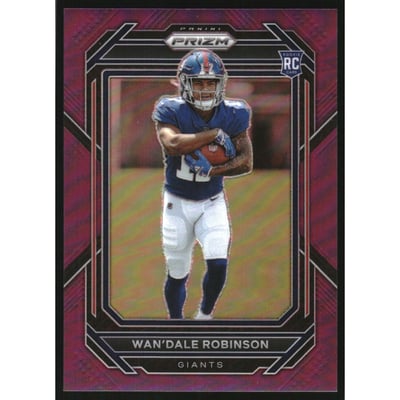 2022 Panini Prizm Prizms Purple #315 Wan'Dale Robinson
