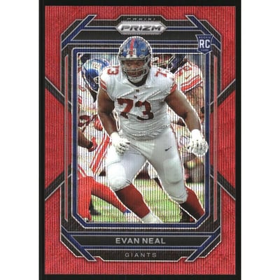 2022 Panini Prizm Prizms Red Wave #367 Evan Neal