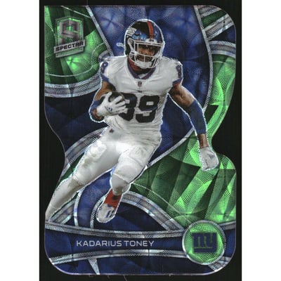 2022 Panini Spectra Neon Green Die Cut #68 Kadarius Toney