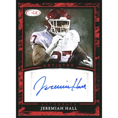 2022 SAGE Artistry Autographs Red #AJH2 Jeremiah Hall