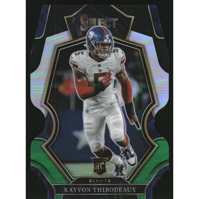 2022 Select Prizm Black and Green Die Cut #175 Kayvon Thibodeaux