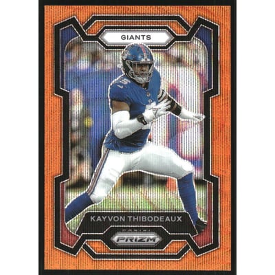 2023 Panini Prizm Prizms Orange Wave #224 Kayvon Thibodeaux