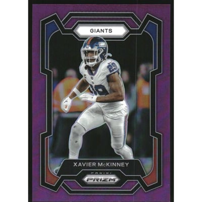 2023 Panini Prizm Prizms Purple #226 Xavier McKinney