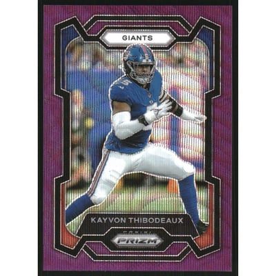 2023 Panini Prizm Prizms Purple Wave #224 Kayvon Thibodeaux