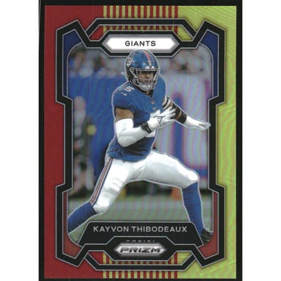 2023 Panini Prizm Prizms Red and Yellow #224 Kayvon Thibodeaux