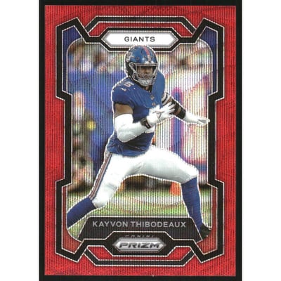 2023 Panini Prizm Prizms Red Wave #224 Kayvon Thibodeaux