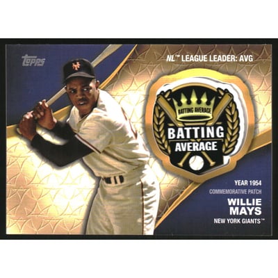 2023 Topps Crowning Achievements Commemorative Patches #CAWM Willie Mays