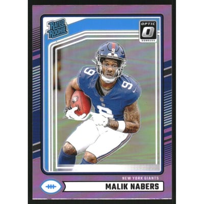 2024 Donruss Optic Rated Rookies Preview Pink #383 Malik Nabers