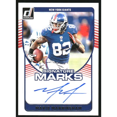2024 Donruss Signature Marks #25 Mario Manningham