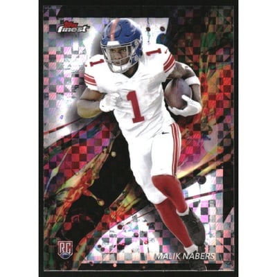 2024 Finest Checkerboard Refractors #90 Malik Nabers