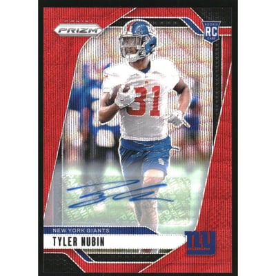 2024 Panini Prizm Autographs Prizms Red Wave #395 Tyler Nubin
