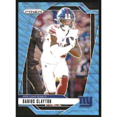 2024 Panini Prizm Prizms Blue Wave #214 Darius Slayton