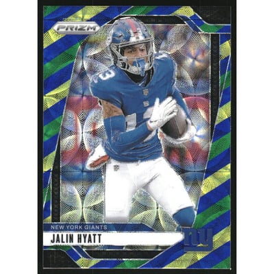 2024 Panini Prizm Prizms Choice Blue Yellow and Green #215 Jalin Hyatt