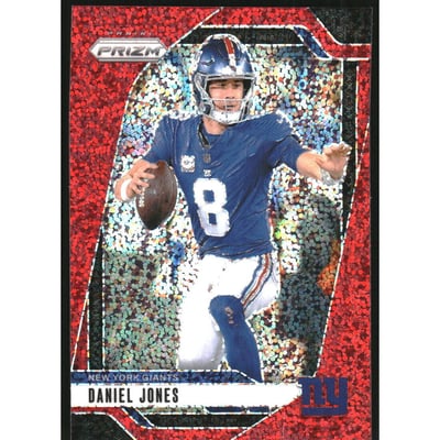 2024 Panini Prizm Prizms Red Sparkle #212 Daniel Jones