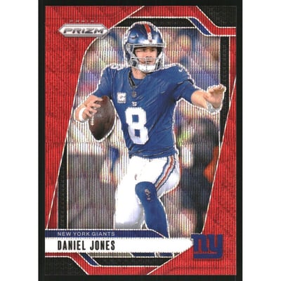 2024 Panini Prizm Prizms Red Wave #212 Daniel Jones