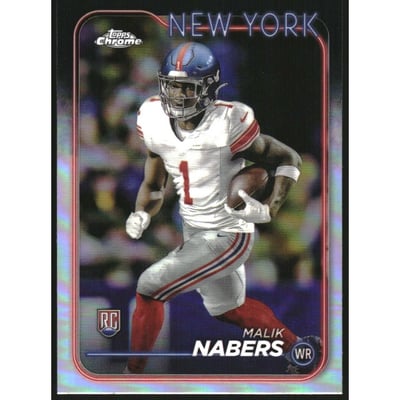 2024 Topps Chrome Refractors #205 Malik Nabers