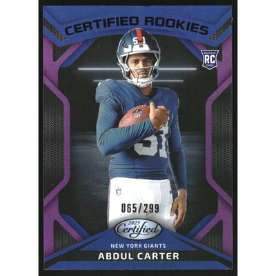 2025 Certified Certified Rookies Mirror Purple #5 Abdul Carter