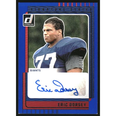 2025 Donruss Signature Series Blue #9 Eric Dorsey