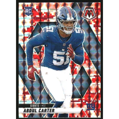 2025 Panini Mosaic Mosaic Camo Red #317 Abdul Carter