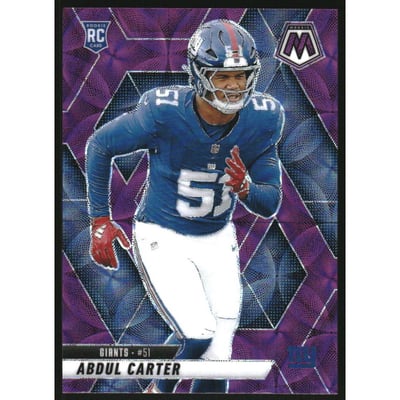 2025 Panini Mosaic Purple Scope #317 Abdul Carter