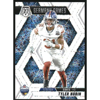 2025 Panini Mosaic White Sparkle #261 Tyler Nubin IG