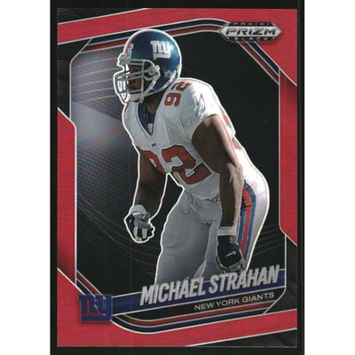 2025 Panini Prizm Black Prizms Red #101 Michael Strahan